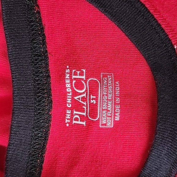The Children’s Place Santa Pajamas Top/Size 3T - Picture 3 of 7